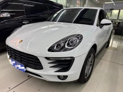 Aggressive Lowered Porsche Macan as Used Car in Chinese Market