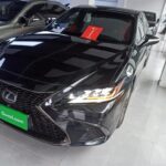 Black Lexus ES Commanding: Diverse Chinese Used Car Lot