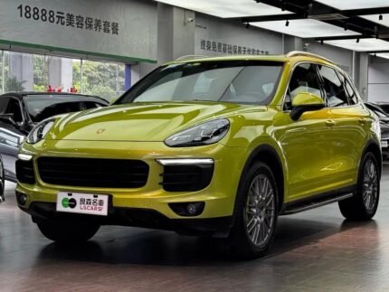 Orange Porsche Cayenne