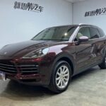 Red Porsche Cayenne China Used Car Parts Export Support